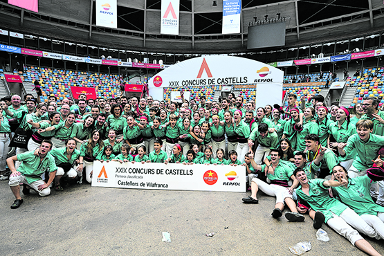 Els Verds organitzen demà una festa al Parc del Tívoli per celebrar el triomf en el Concurs de Castells