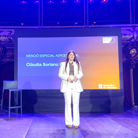 L’astrofísica vilafranquina Clàudia Soriano Guerrero guanya la menció Aeroespacial dels Premis Dona TIC 2024