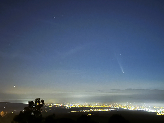 El ‘cometa del segle’  es va poder veure al Penedès el passat cap de setmana